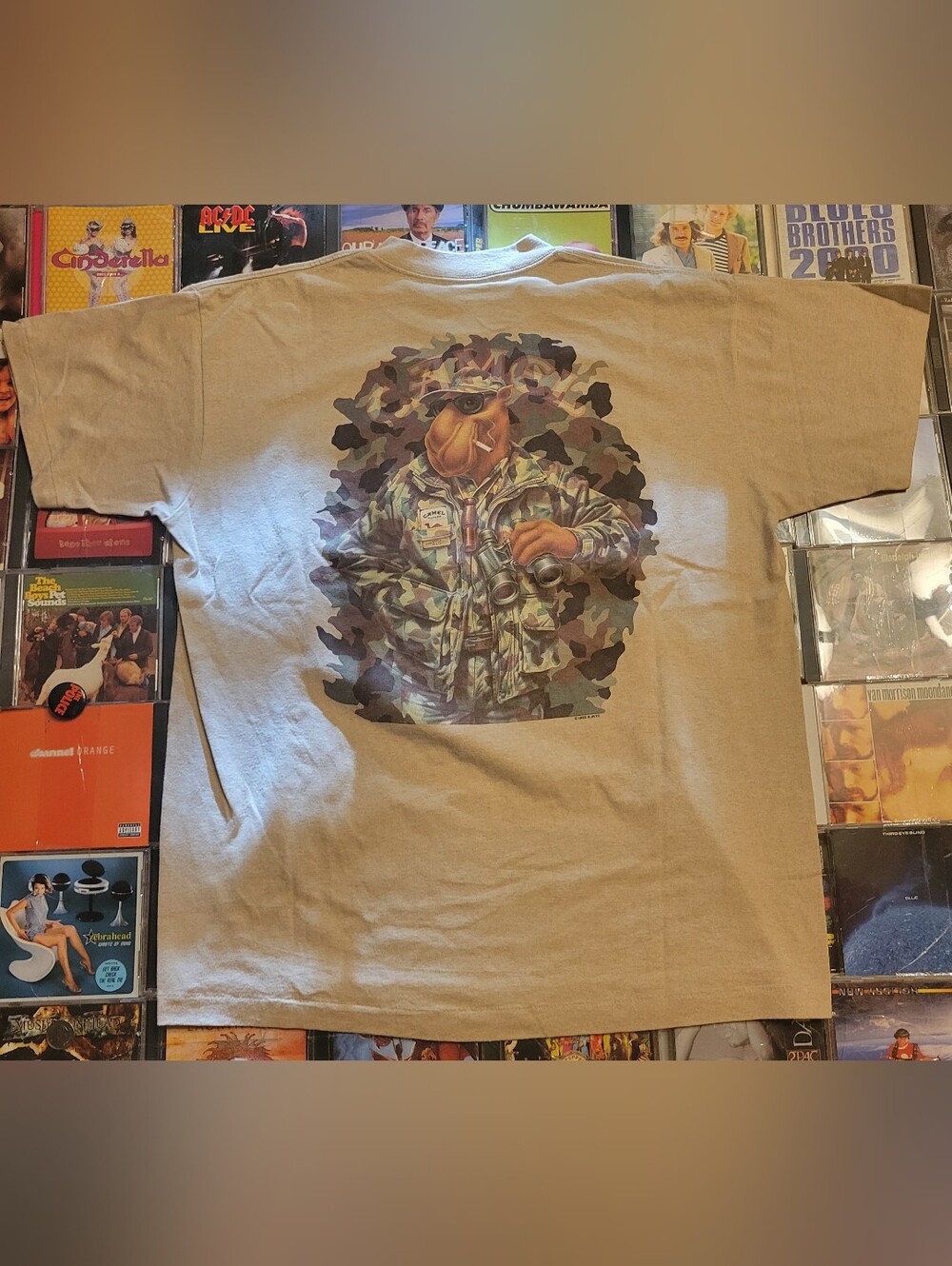 Camel Cigs 1992 Promotional Camo T Shirt